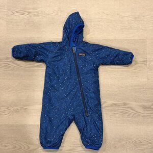 Patagonia Baby Reversible Puff-Ball Bunting Snowsuit 3-6M Zodiac Constellation